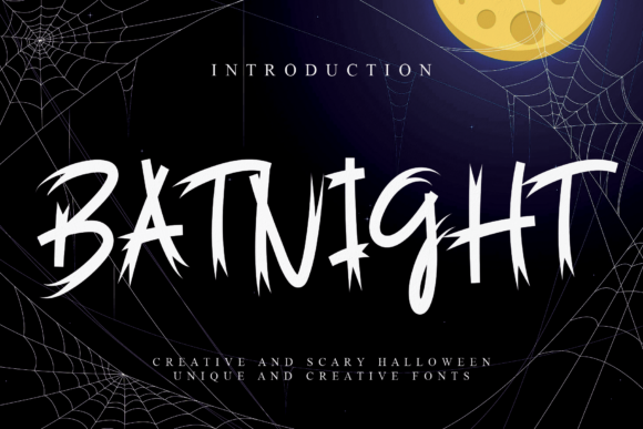 Batnight: A Display Font for Creative Craft Businesses