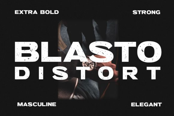 Blasto Distort: A Bold Display Font for Campaign Graphics