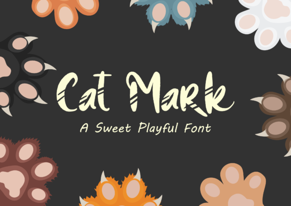 Cat Mark: A Playful Display Font for Digital Design