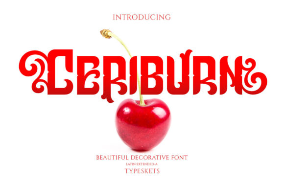 Ceriburn Font: A Vintage Display Typeface for Makers