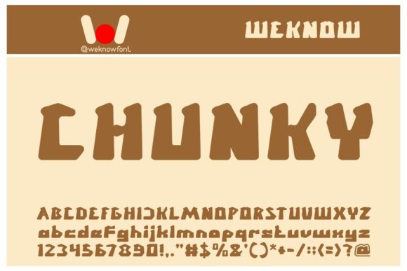 Chunky: A Modern Display Font for Creators