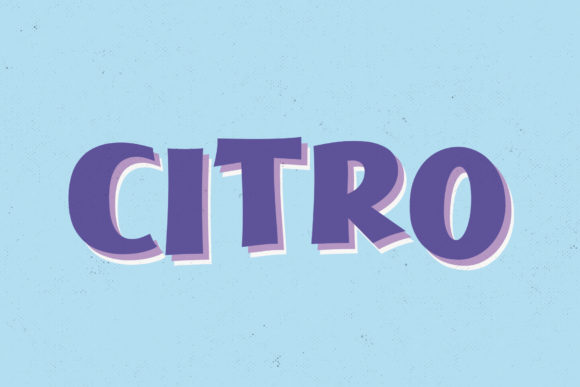 Citro: A Bold Display Font for Crafters and Creators