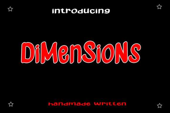 Dimensions Font for Creative Business Branding
