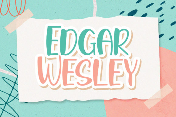 Edgar Wesley: A Display Font for Crafting Your Brand's Friendly Look