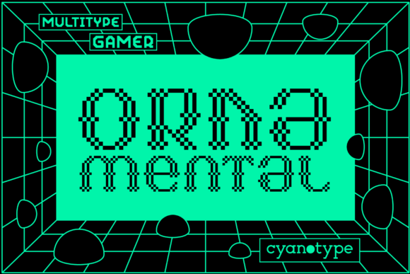Gamer Ornamental: A Pixelated Font for Editorial Impact