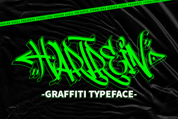 Hartrein: The Futuristic Graffiti Font for Bold Branding