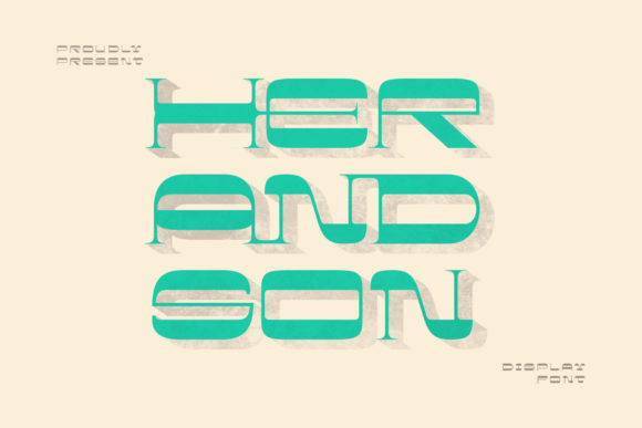 Her and Son: A Whimsical Display Font for Creative Projects