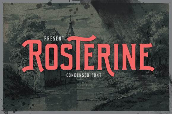 Introducing Rosterine: Your New Favorite Vintage Display Font