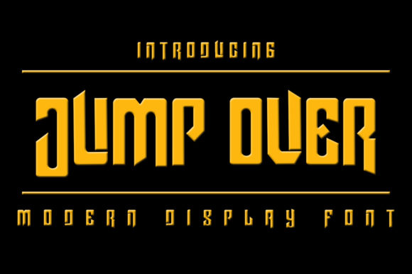 Jump Over: A Robotic Display Font for Bold Maker Projects