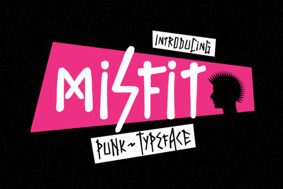 Misfit: The Quirky and Scary Styled Display Font for Makers
