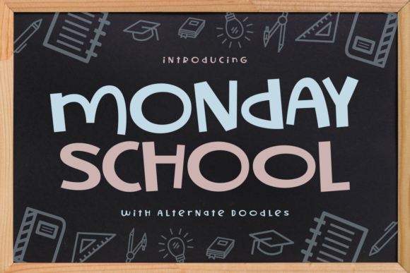 Monday School: The Friendly Display Font for Casual Branding