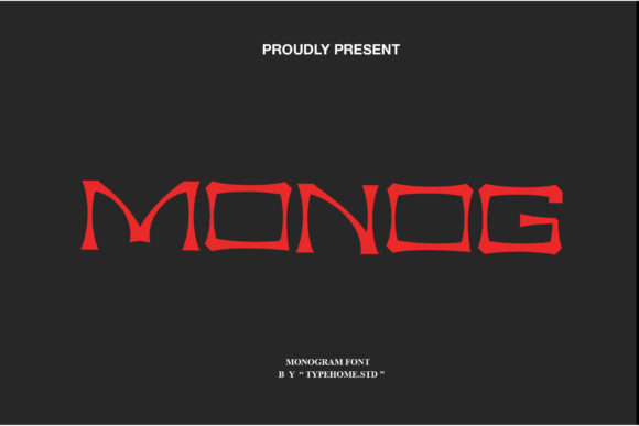 Monog: A Display Font for Editorial Storytelling