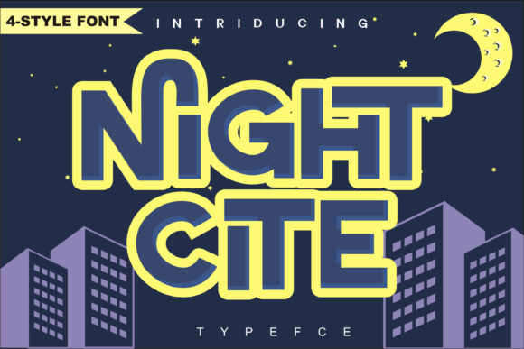 Night Cite: A Bold and Cool Display Font for Standout Designs