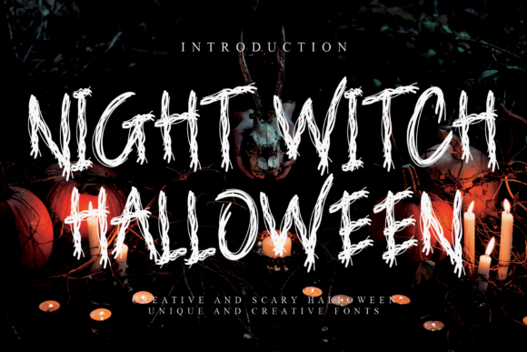 Night Witch Halloween: A Sinister Display Font for Craft Projects