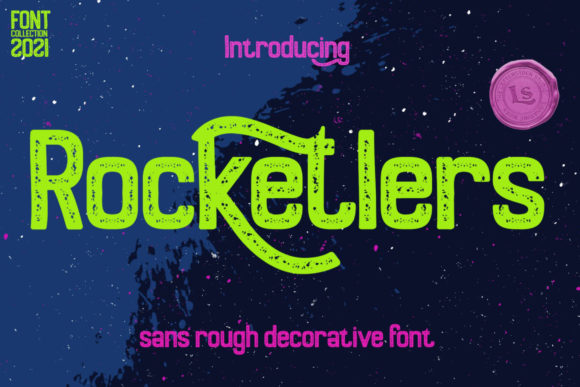 Rocketlers: A Rough Textured Font for Distinctive Branding