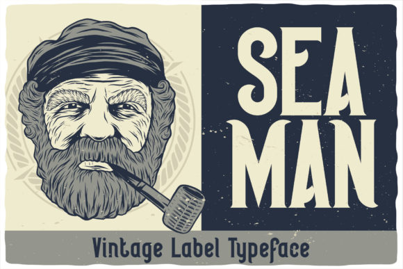 Seaman: A Vintage Display Font for Editorial Mood