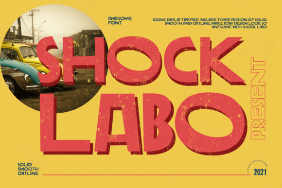 Shock Labo Font: A Bold Display Typeface for Editorial Projects