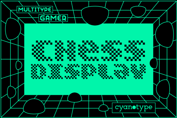 The Gamer Chess Font: A Pixelated Display Font for Modern Marketing