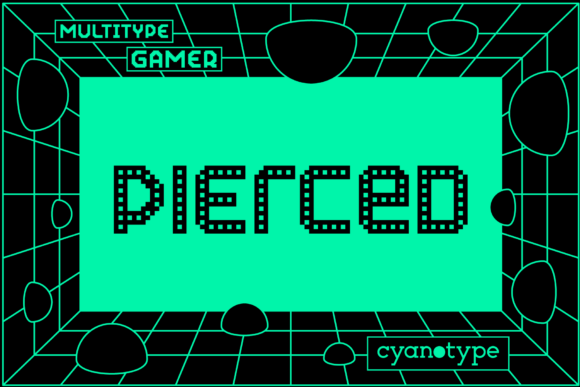 Using Gamer Pierced for Digital Layouts and Website Headers